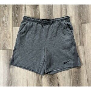 Nike Dri-Fit Standard Fit Shorts Mens XL Gray Lightweight  Swoosh Drawstring